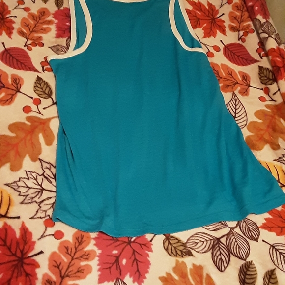 Kohls Jcpenney Unicorn Tank Top Juniors Large Woman's medium graphic muscle tee - Picture 4 of 7